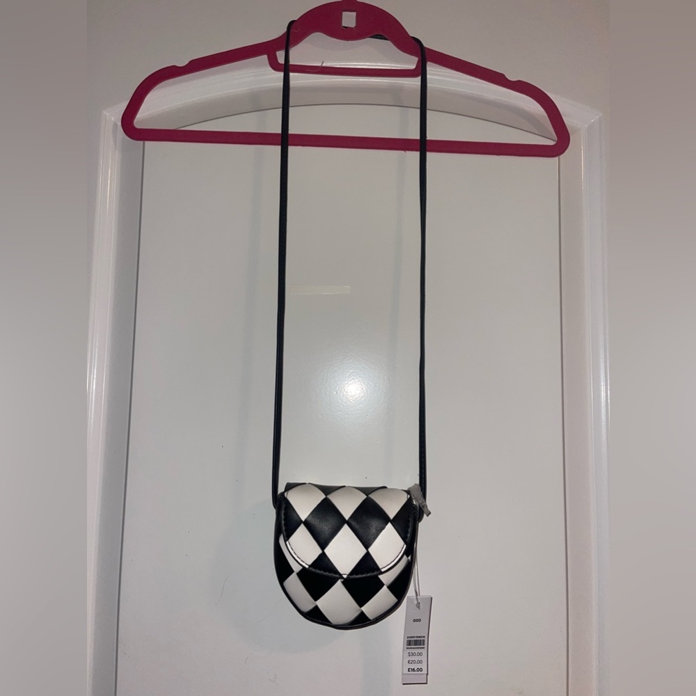 Topshop Checkered Crossbody Bag NWT